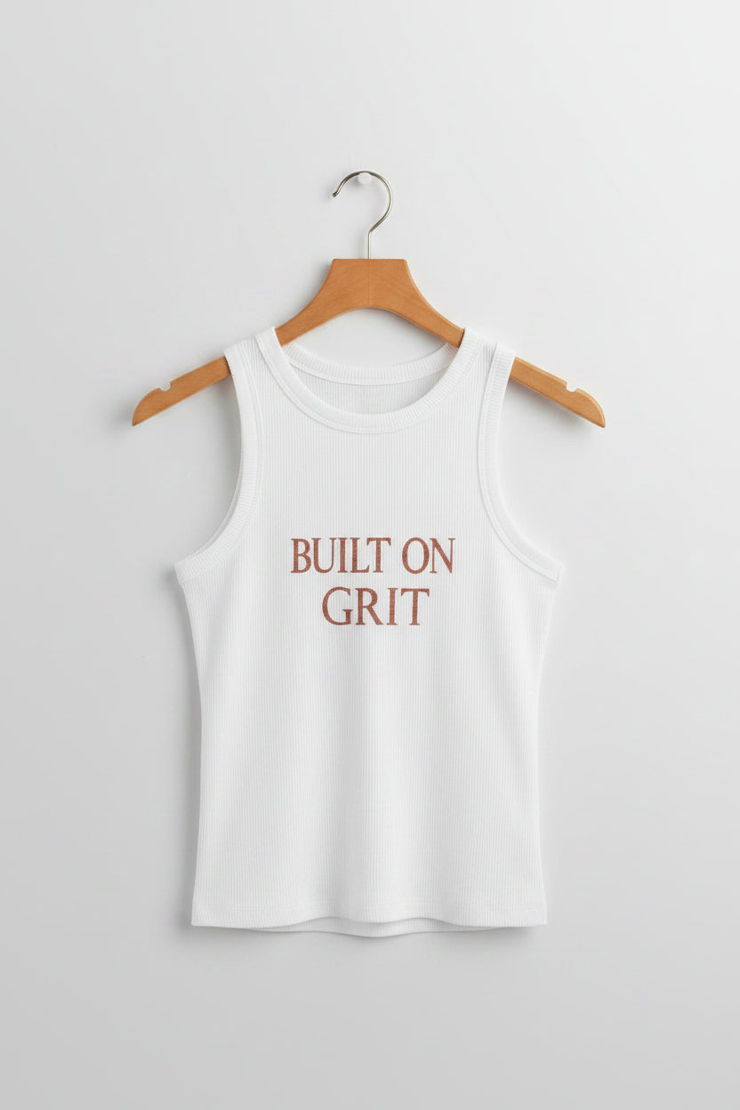 Built on Grit Racer Tank Top