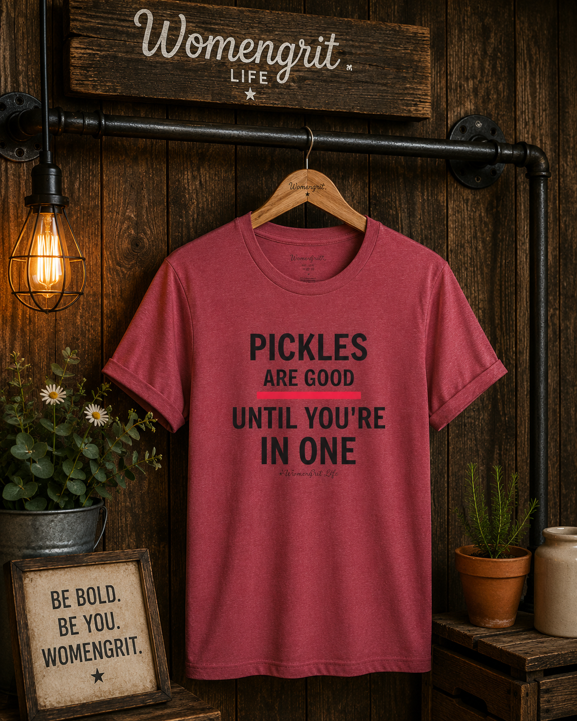 Funny Pickle T‑Shirt — "Pickles Are Good Until You're In One"