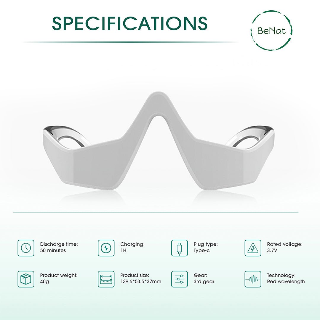 Under-Eye Red Light Therapy Massager| Skin Rejuvenation & Relaxation Device