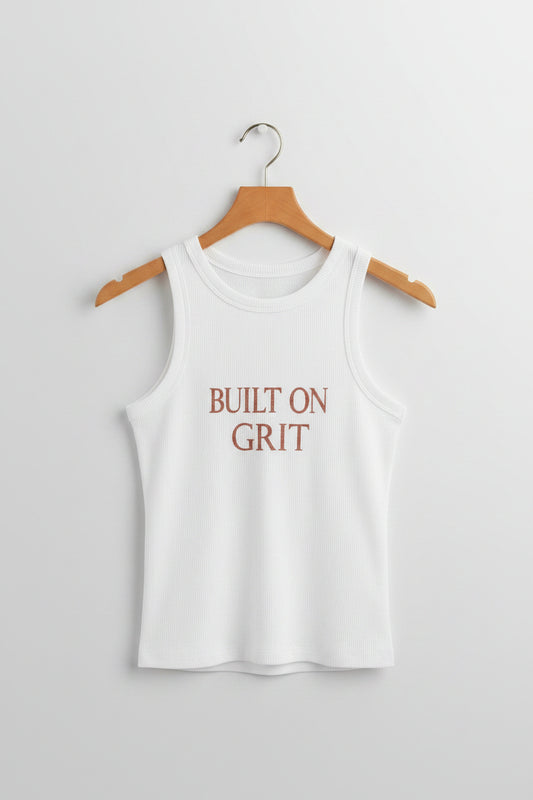 Built on Grit Racer Tank Top