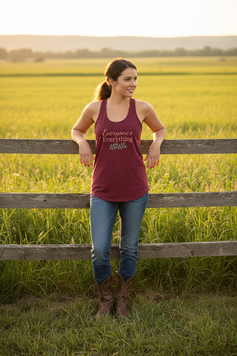 Racerback Tank Everyone's Everything