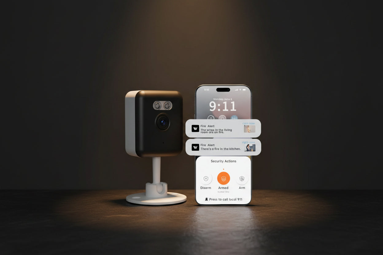 3MP Smart Home Security Camera – Night Vision, Two-Way Audio, Motion Detection, Alexa Compatible