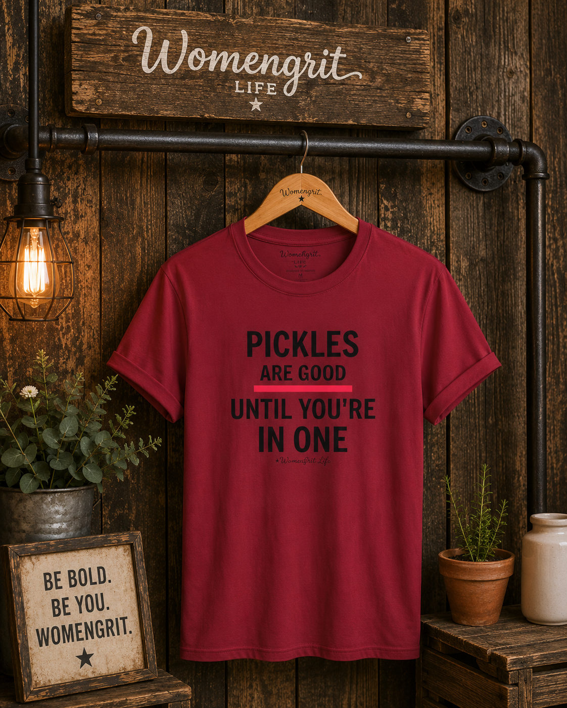 Funny Pickle T‑Shirt — "Pickles Are Good Until You're In One"