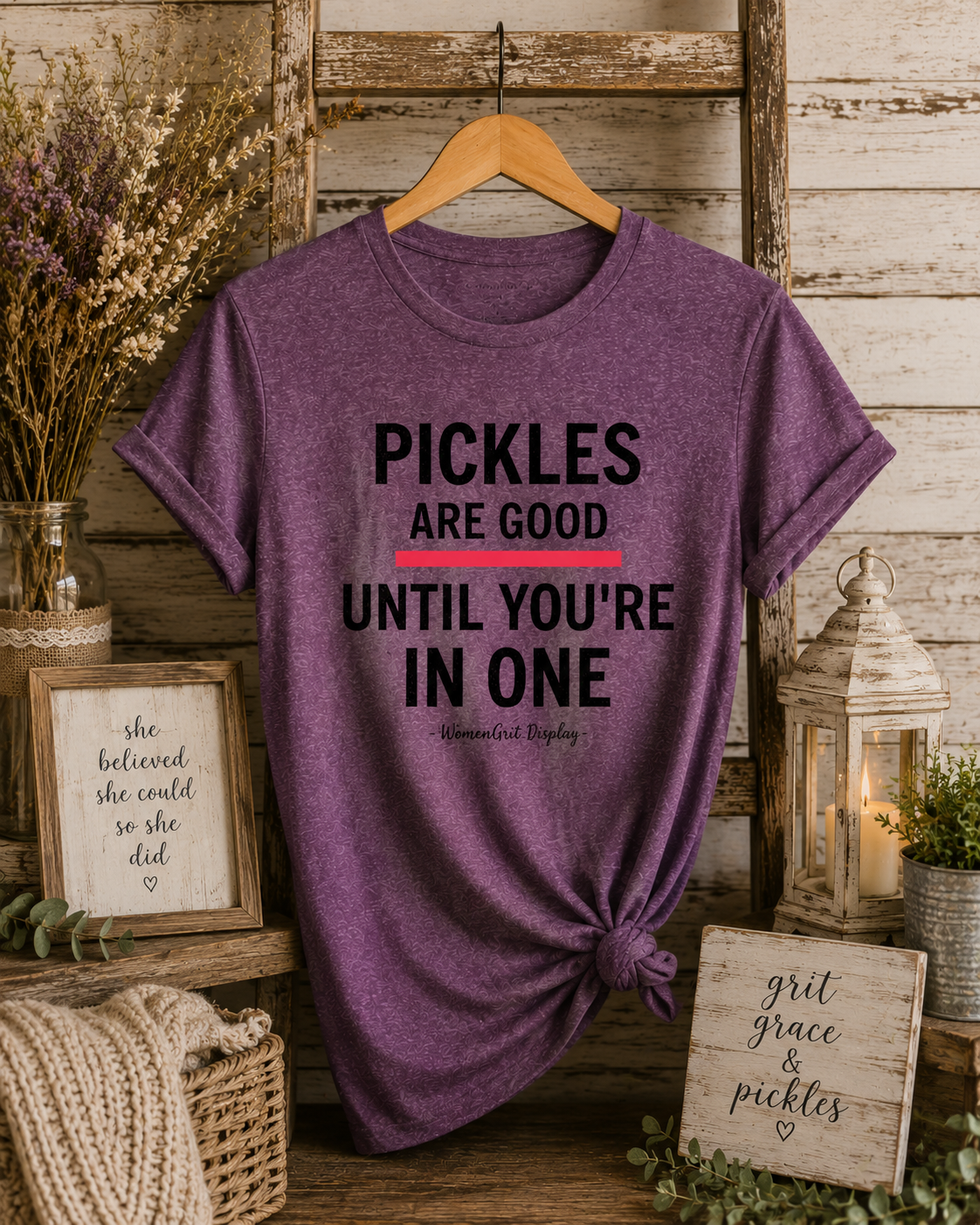 Funny Pickle T‑Shirt — "Pickles Are Good Until You're In One"