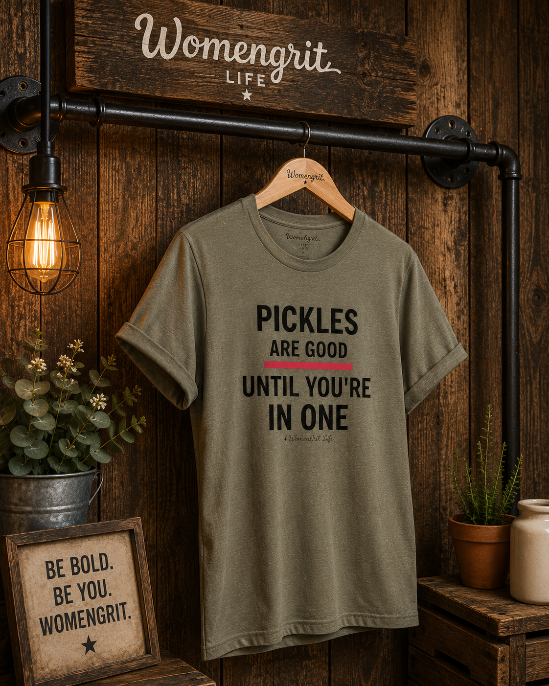 Funny Pickle T‑Shirt — "Pickles Are Good Until You're In One"
