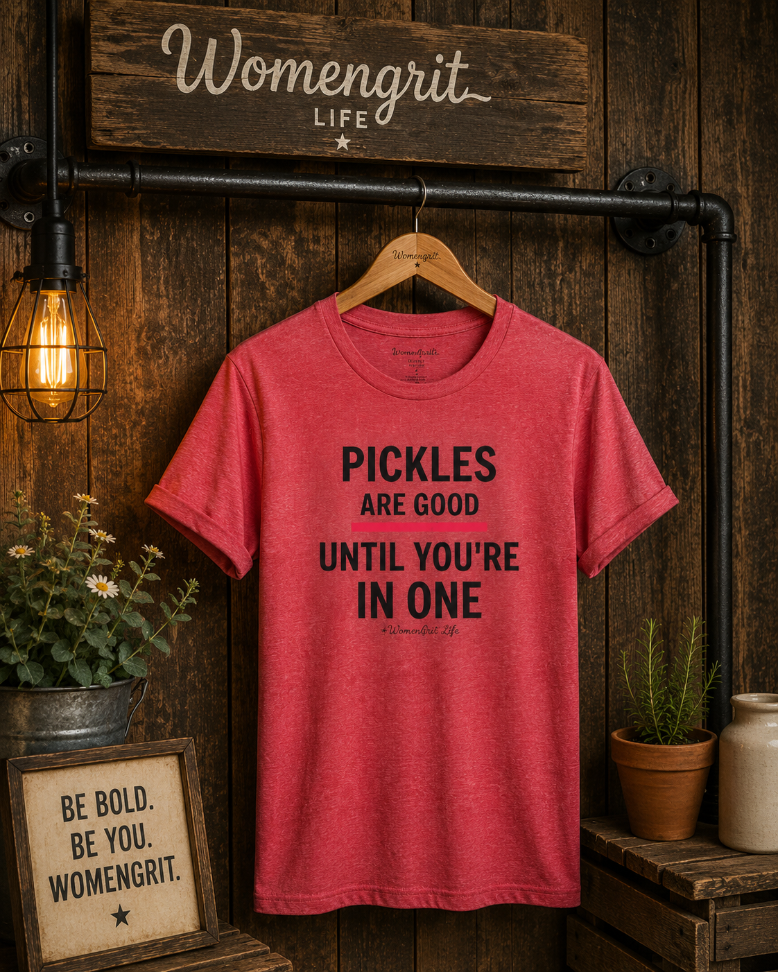 Funny Pickle T‑Shirt — "Pickles Are Good Until You're In One"