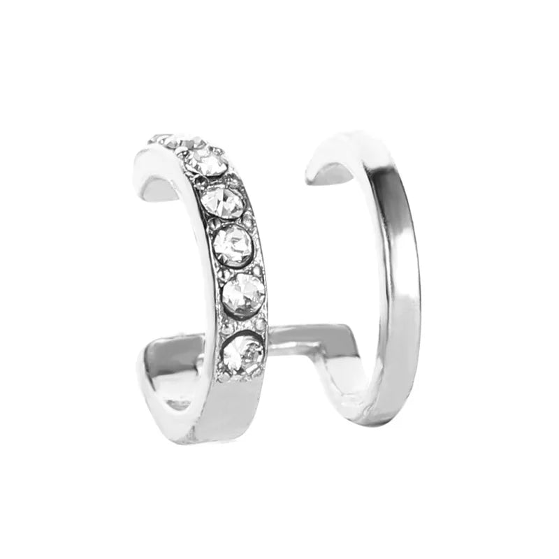 Exquisite Rhinestone Decor Ear Cuff