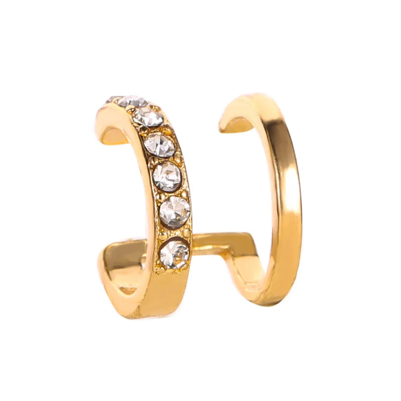 Exquisite Rhinestone Decor Ear Cuff