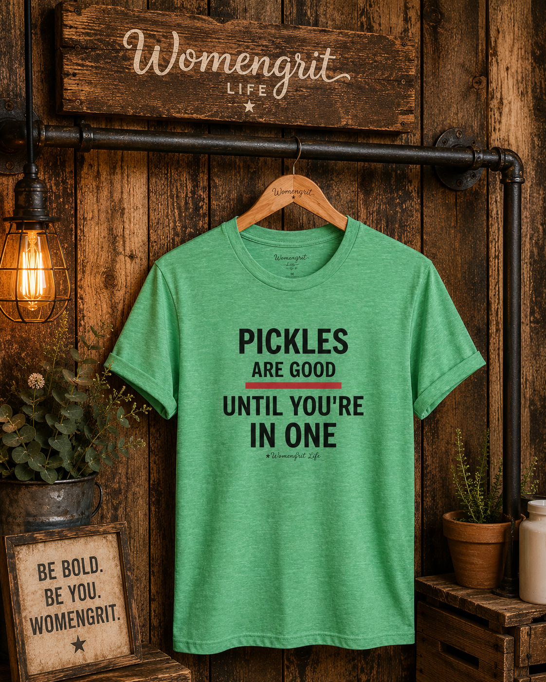 Funny Pickle T‑Shirt — "Pickles Are Good Until You're In One"