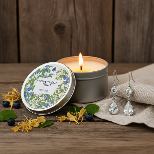 Honeysuckle Fields 5.5oz Tin Jewelry Candle